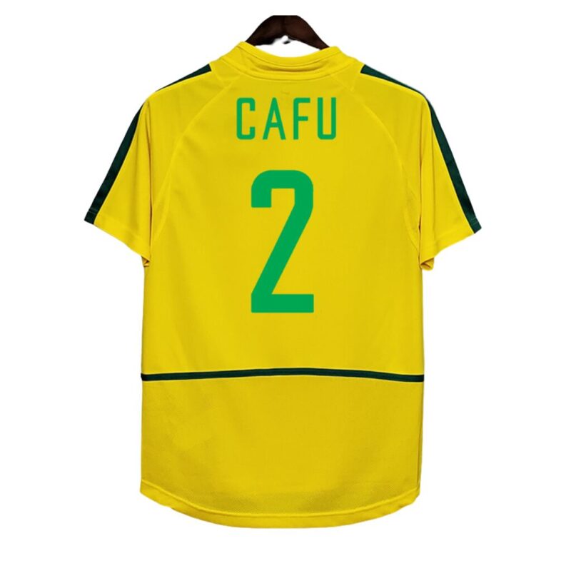 Brazil Home Retro Shirt 2002 - Image 3