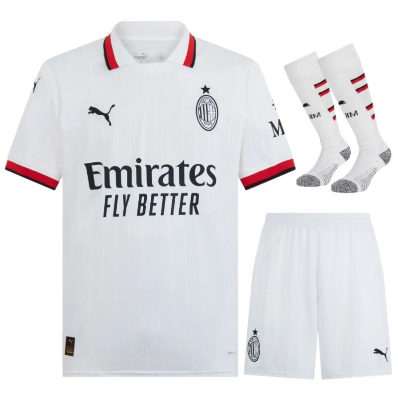AC Milan Away Kit 2024 2025 Kids