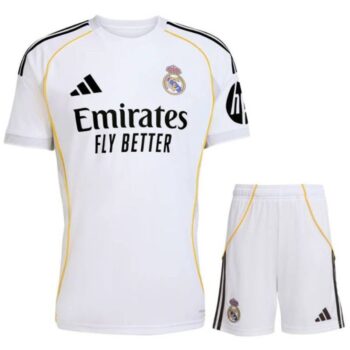 Real Madrid Home Kit 2025 2026 Kids